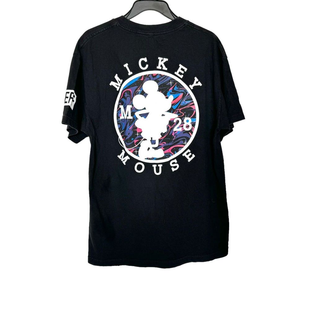 Neff Mens T-Shirt Size Large Graphic Logo Mickey Mouse Street Wear Disneyland